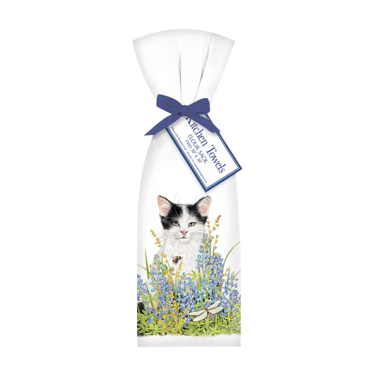 Bluebonnet Cat Towel