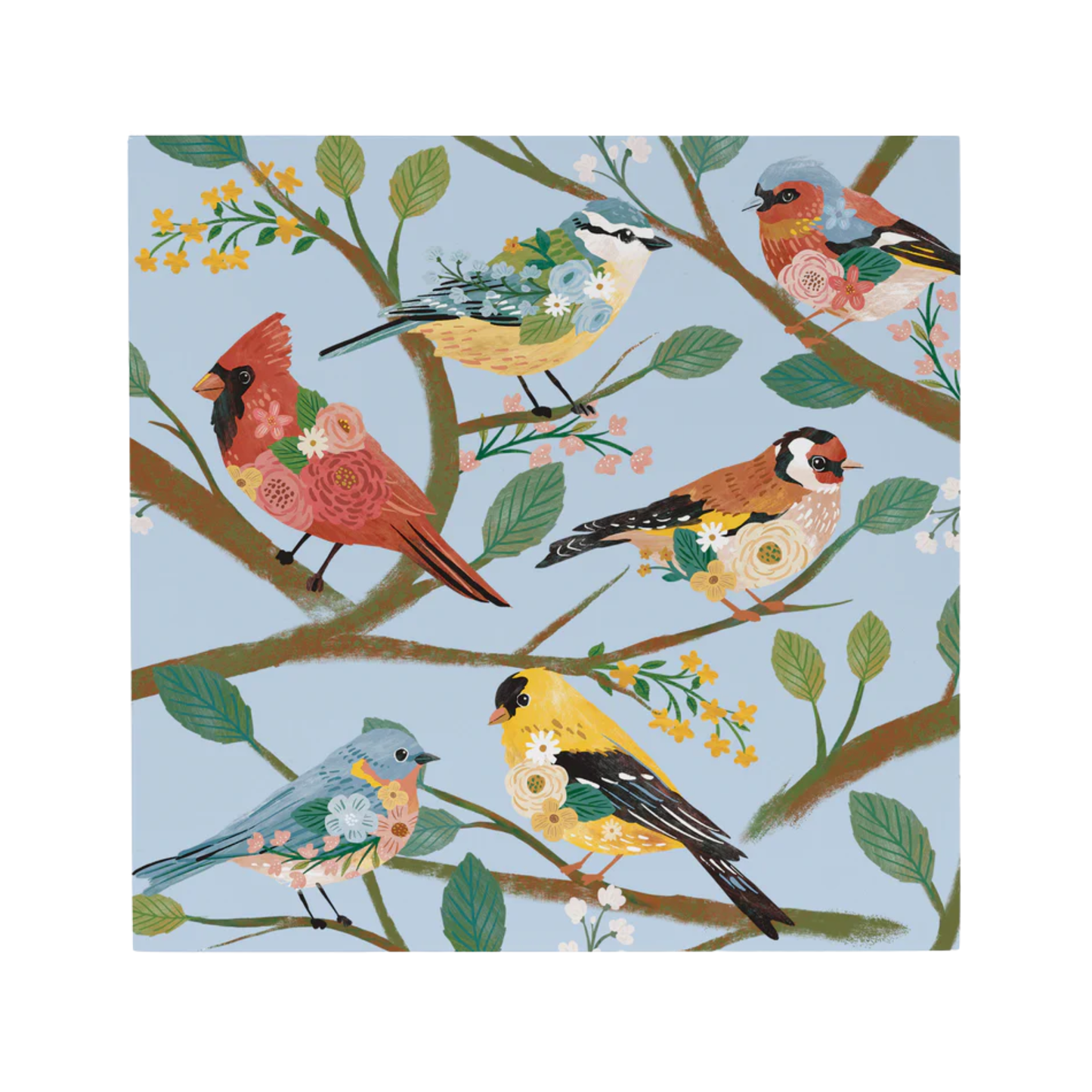 Floral Birds Wall Decor