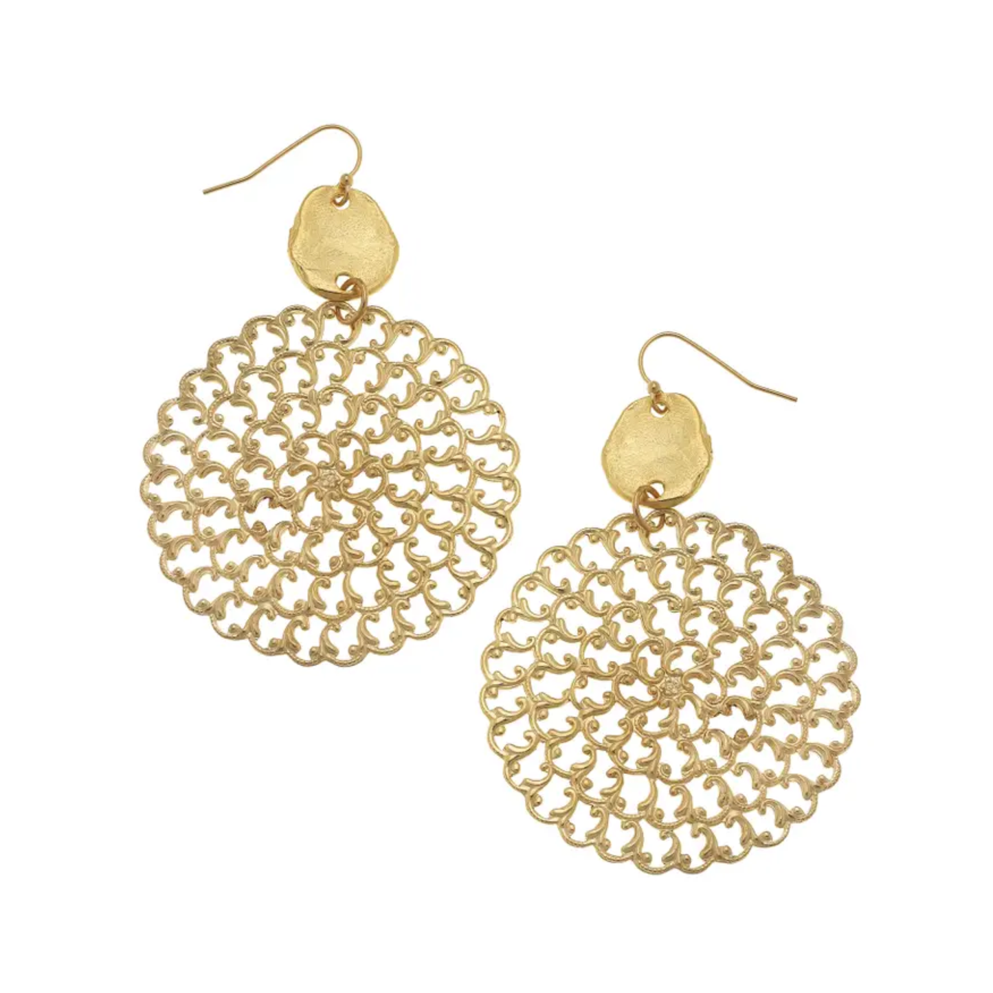 Gold Filigree Earrings