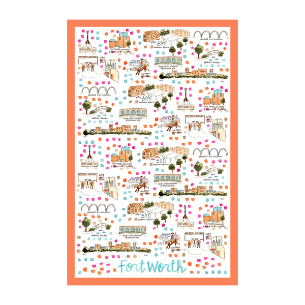 Fort Worth Tea Towel