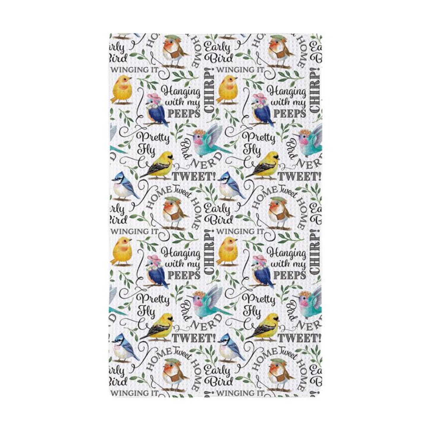 Bird Nerd Tea Towel