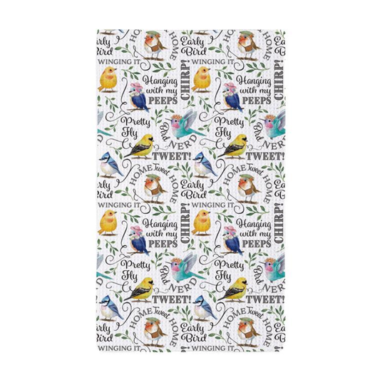 Bird Nerd Tea Towel