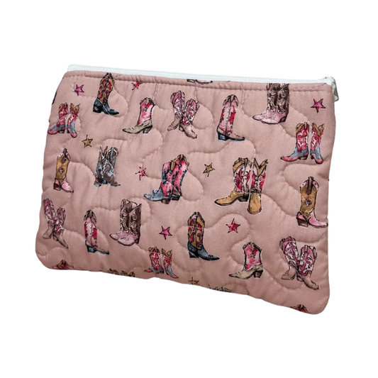 Thunderbird Boots Quilted Makeup Bag