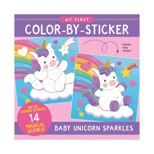 First Color by Sticker Unicorns Book