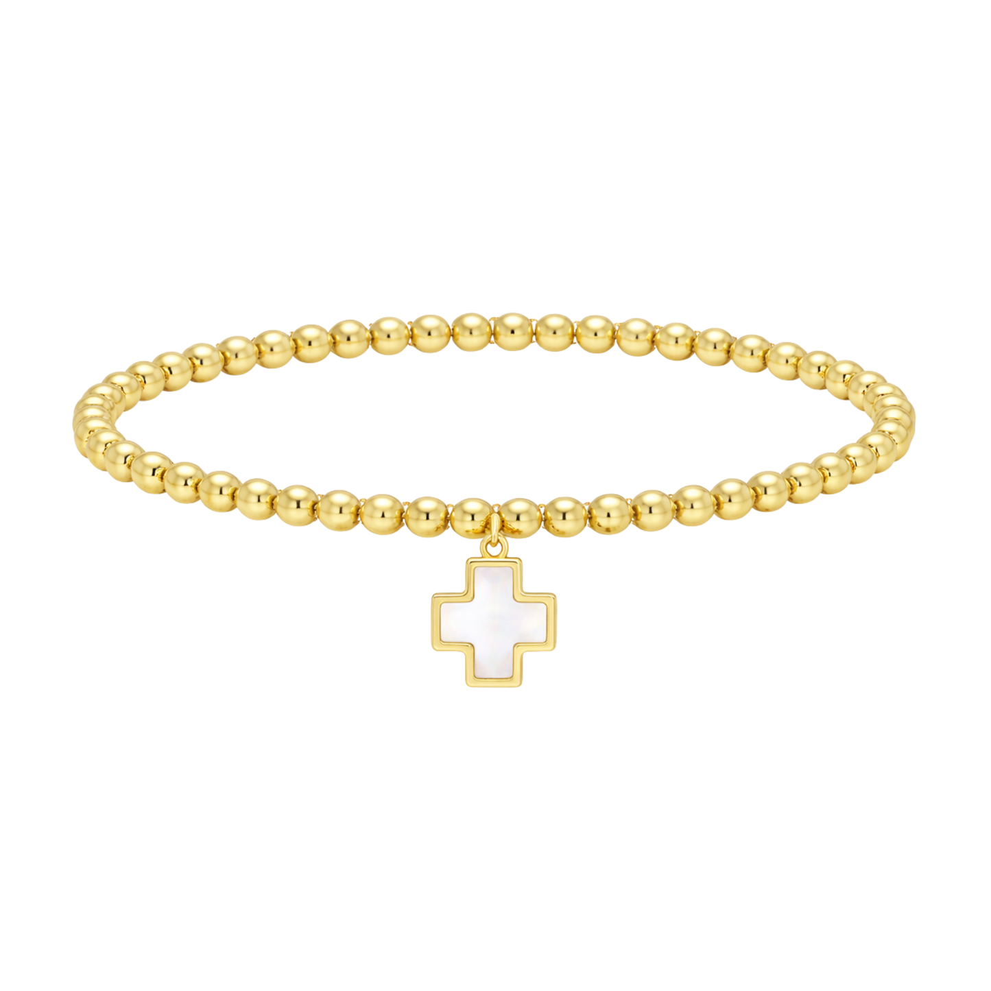 Bracelet with Shell Cross
