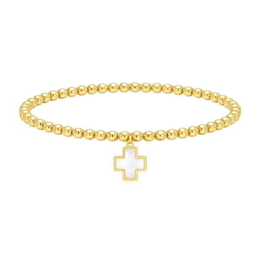 Bracelet with Shell Cross