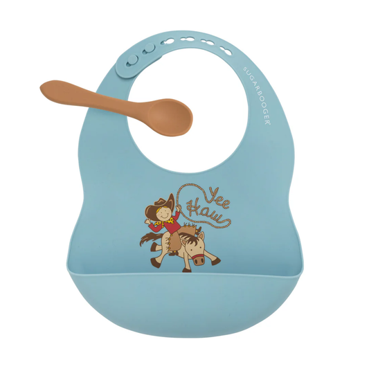 Bib and Spoon Set Yee Haw
