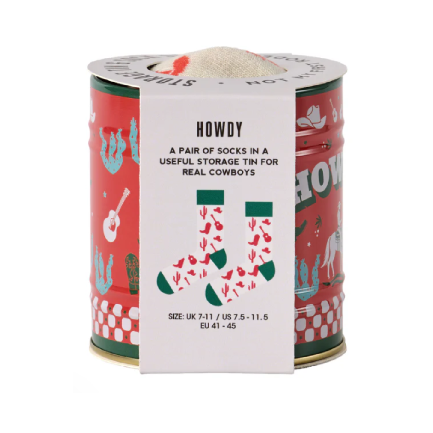 Socks in a Can Howdy