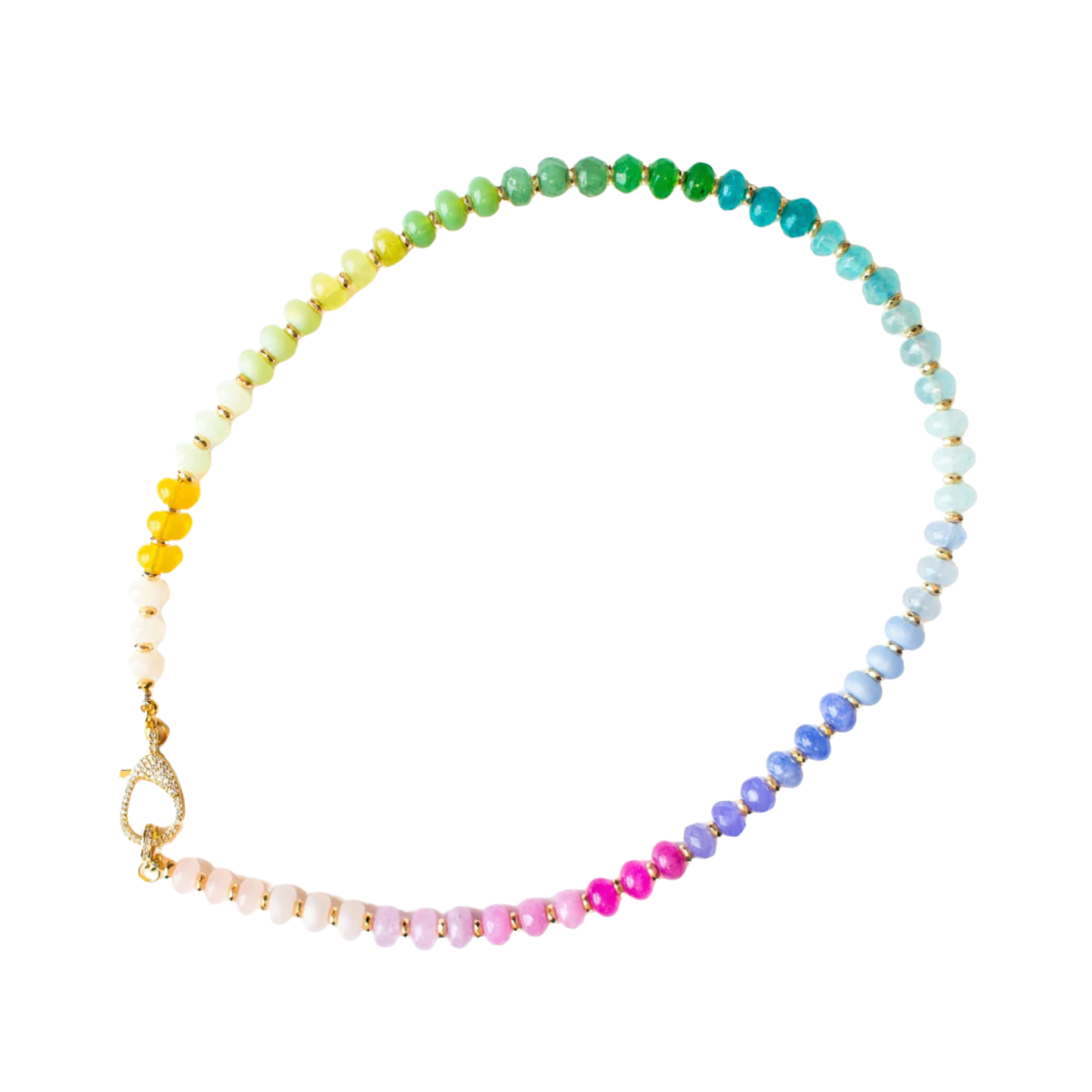 Gemstone Rainbow Necklace