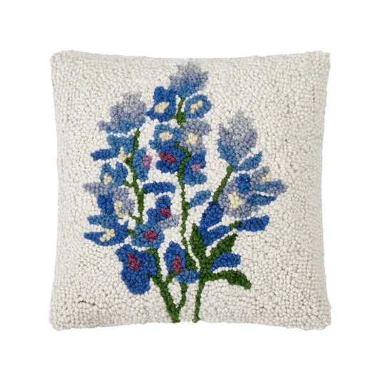 Bluebonnet Hook Pillow