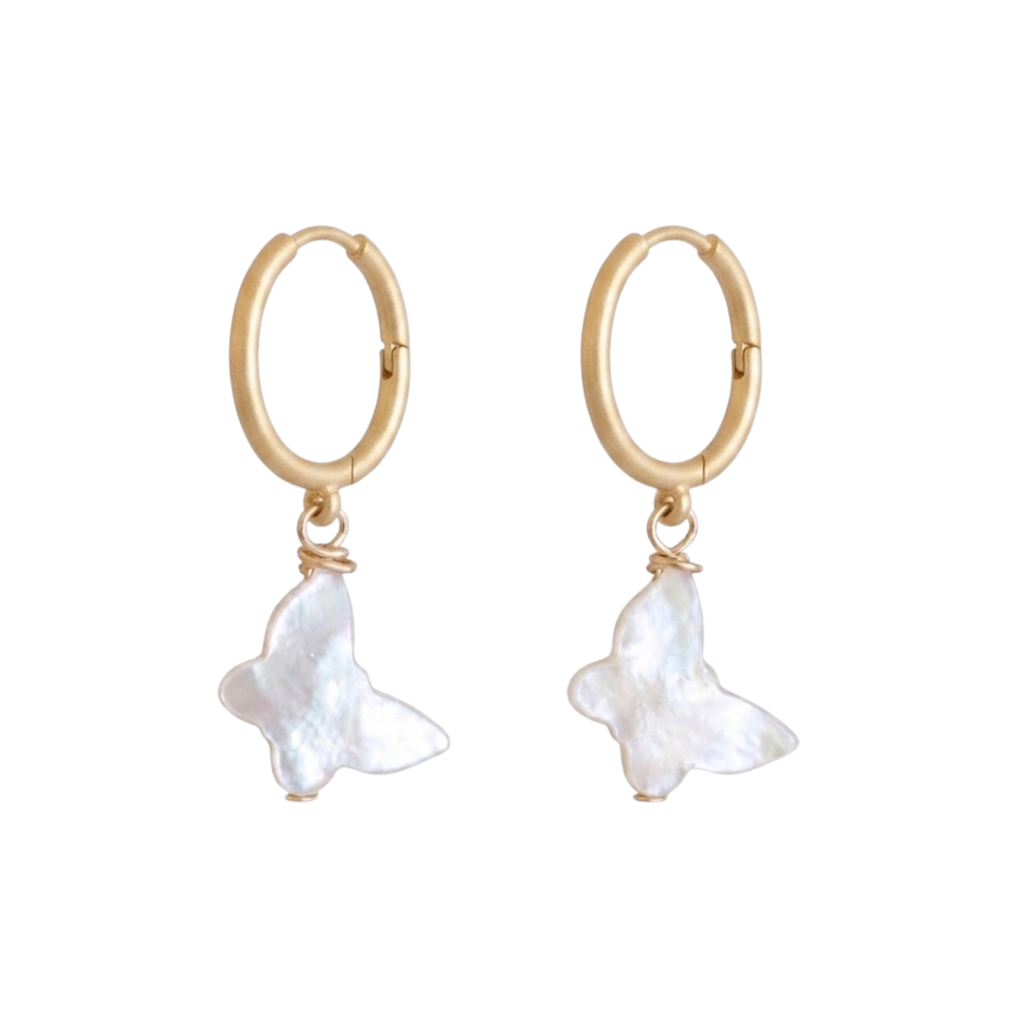 Baby Hoop Flutterby Earrings