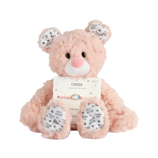 Pink Cheerleader Bear