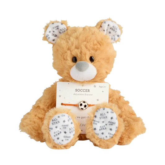 Beary Orange Soccer Bear