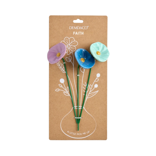 Faith Ceramic Flowers