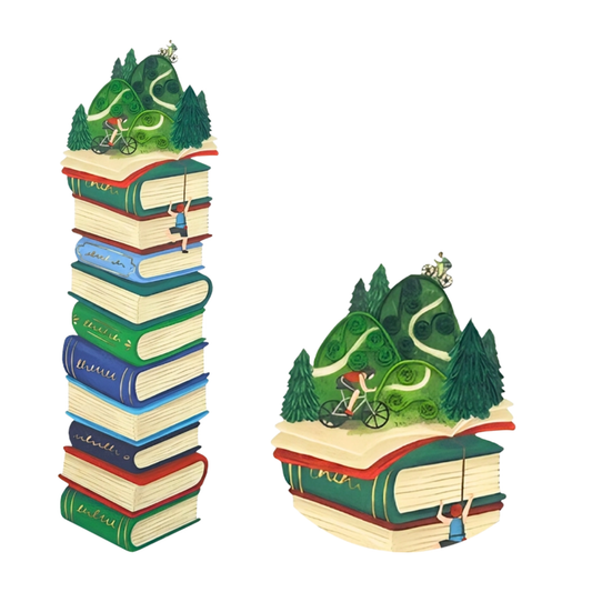 Bookmark Books Mountain Quilling