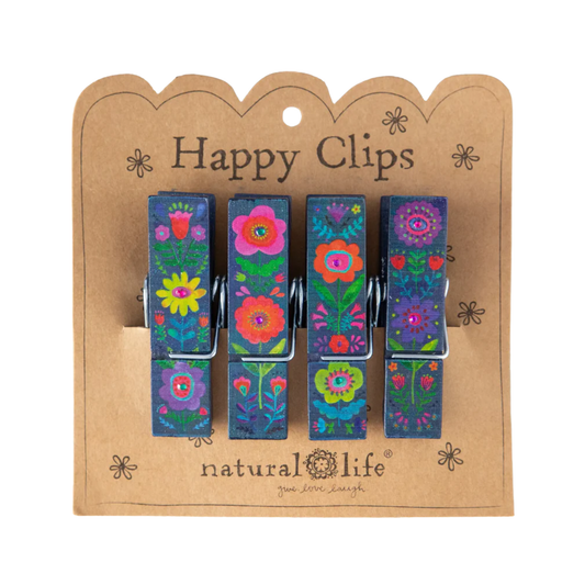 Happy Clips Multi Folk Flower