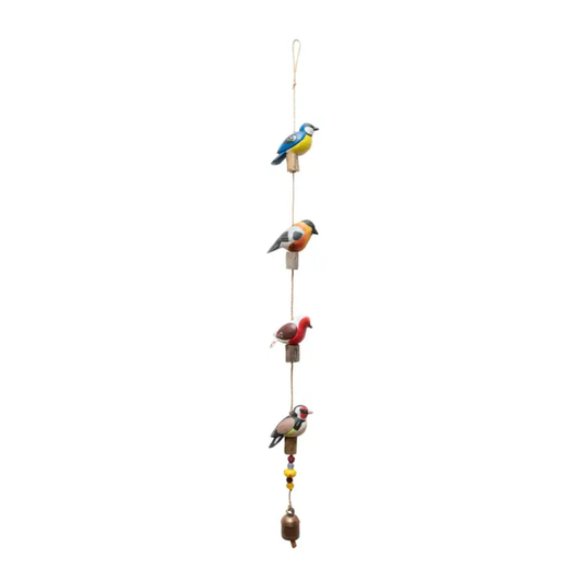 Four Birds on a Perch Wind Chime