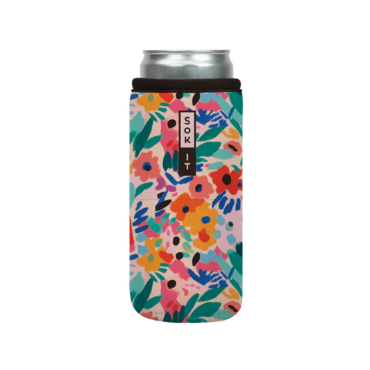 SALE CanSok Abstract Floral 12 oz Slim