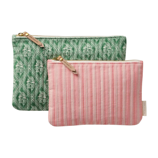 Rose Study Quilted Pouch Set