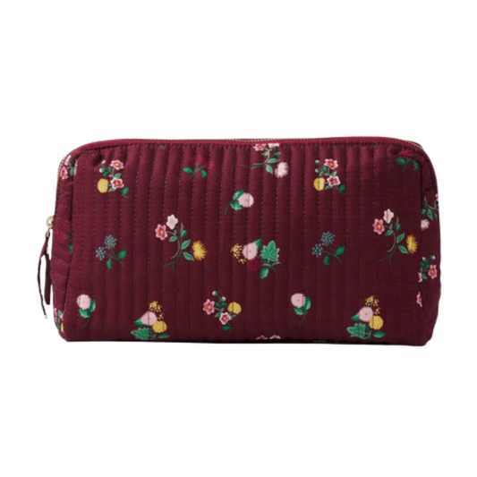 Ditsy Dahlia Quilted Large Pouch