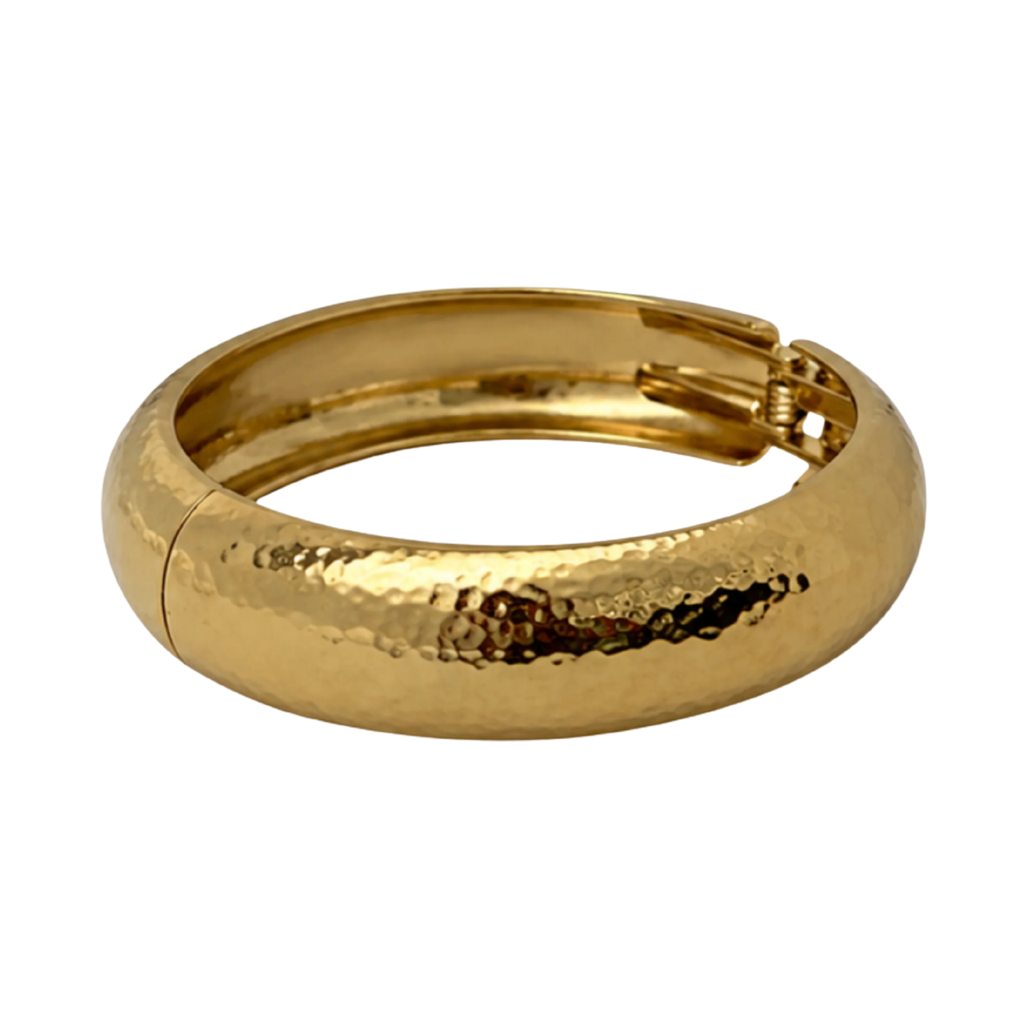 Hammered Bangle Gold Bracelet