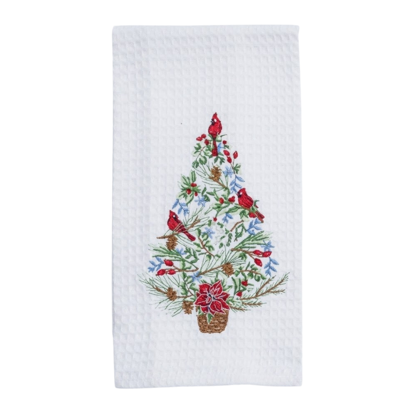 Tree Embossed Waffle Towel