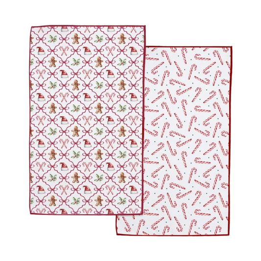 Christmas Bows Microfiber Towel