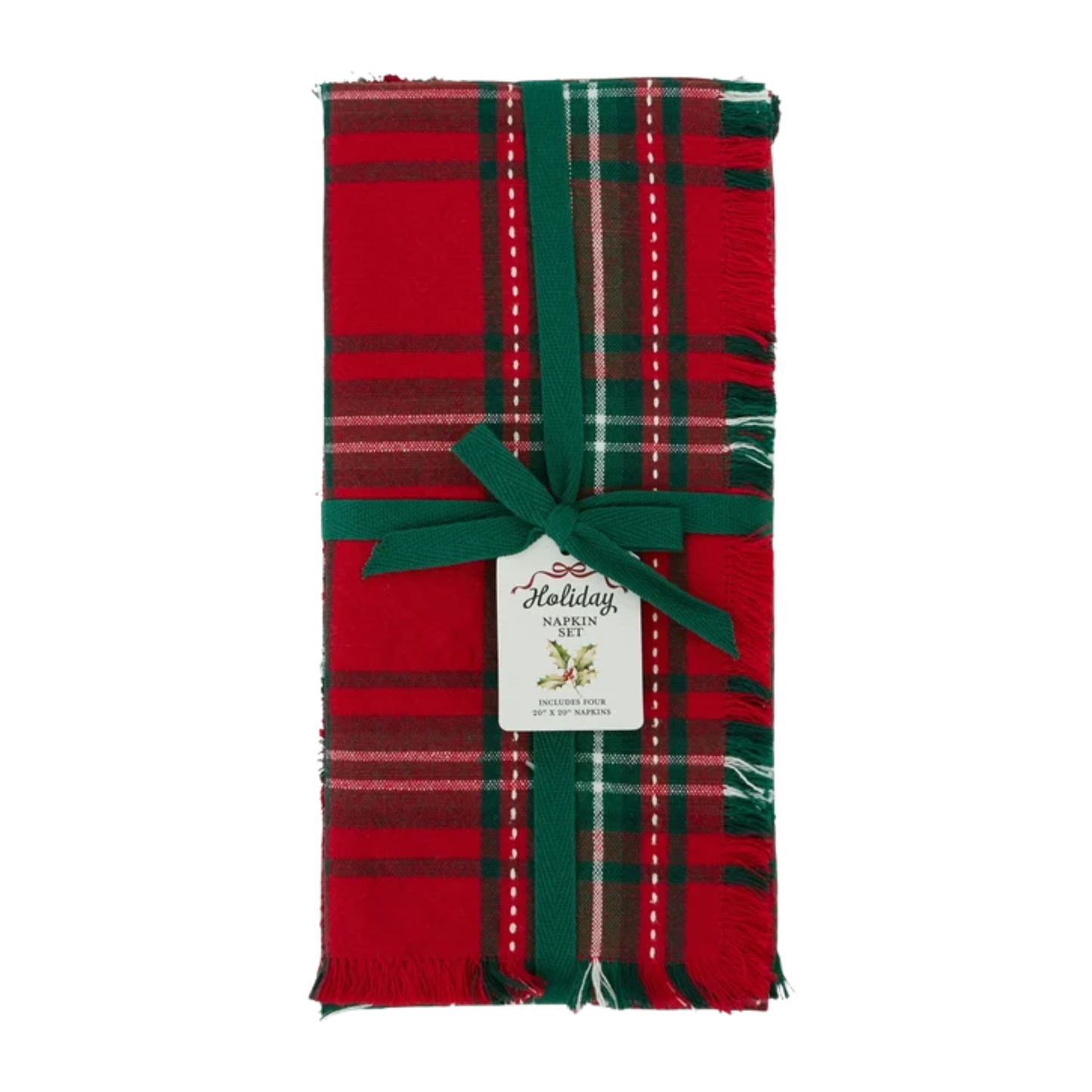 Holiday Tartan Plain Napkin Set