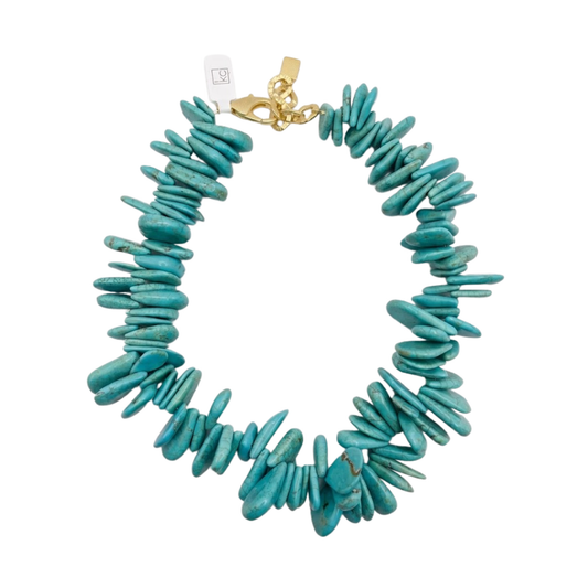 Large Turquoise Teardrop Necklace