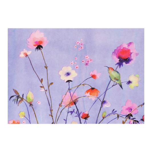 Lavender Wildflowers Note Card