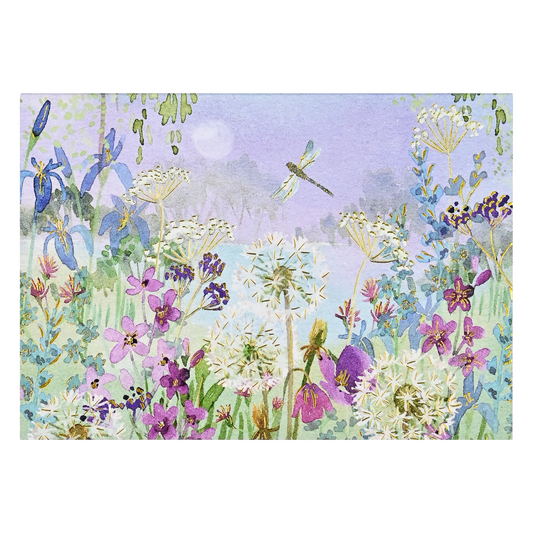 Dragonflies and Dandelions Note Card