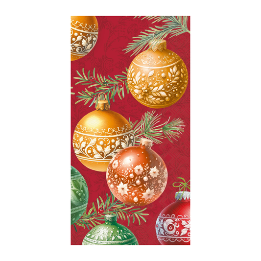 CMAS Bubbles Red Guest Towel