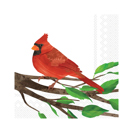 Red Cardinal Cocktail Napkin