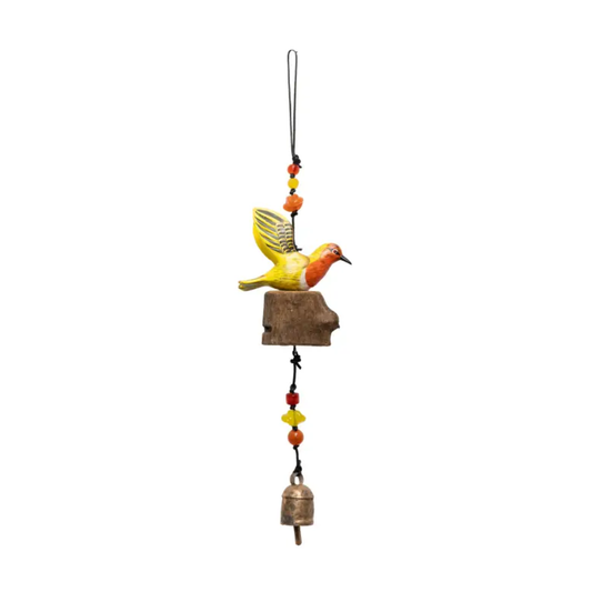 Hummingbird on a Stump Wind Chime