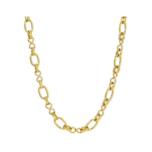 Oval and Figure 8 Water Resistant Necklace