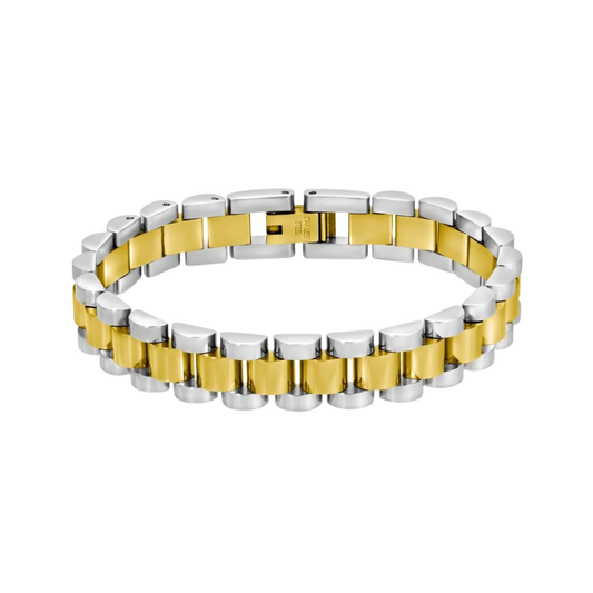 Watch Strap Bracelet Water Resistant Gold/Silver