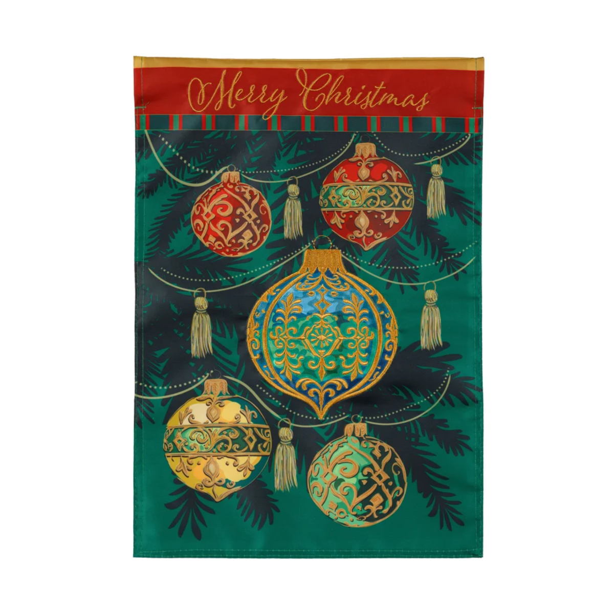 Merry Christmas Ornaments Garden Flag