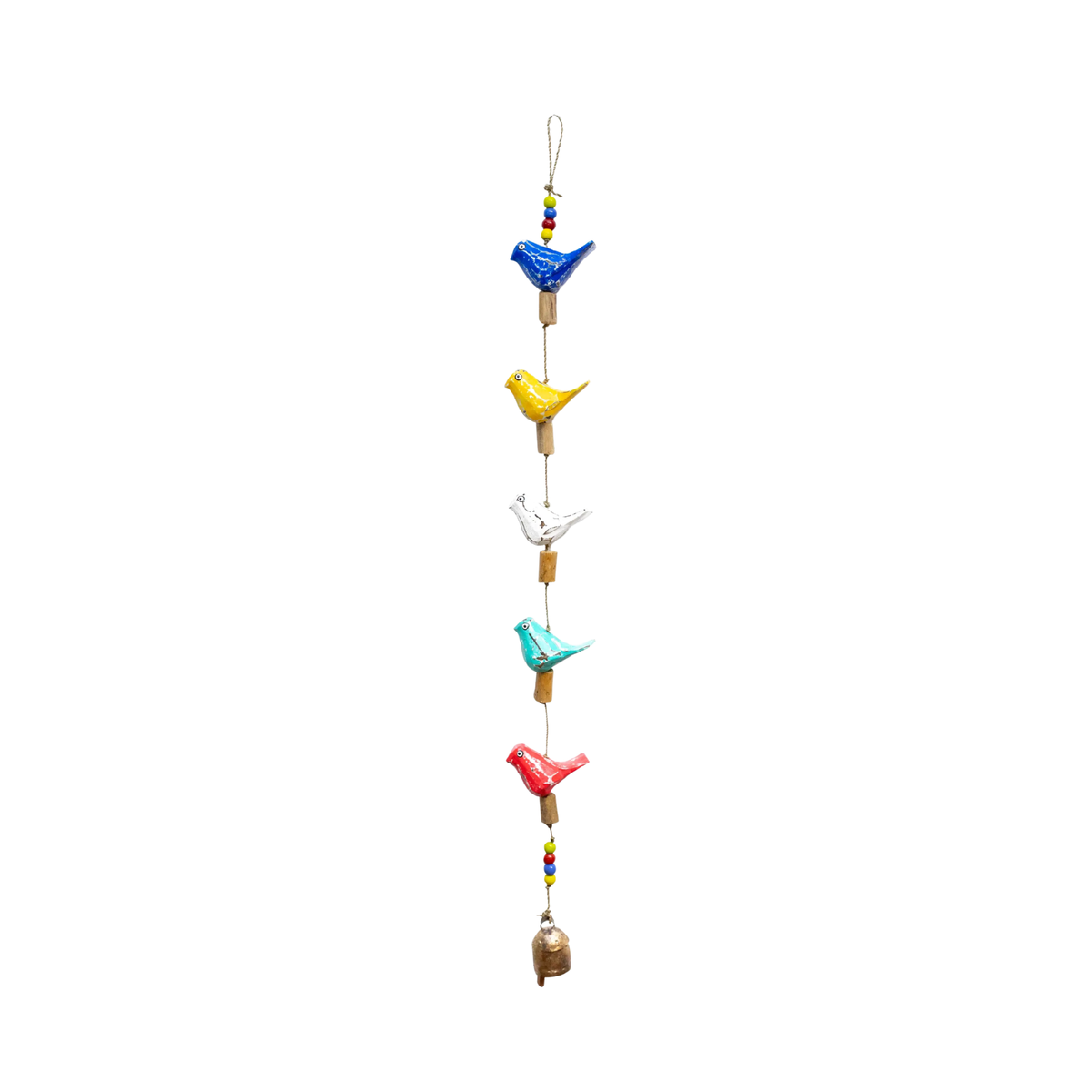 Five Colored Birds Wind Chime
