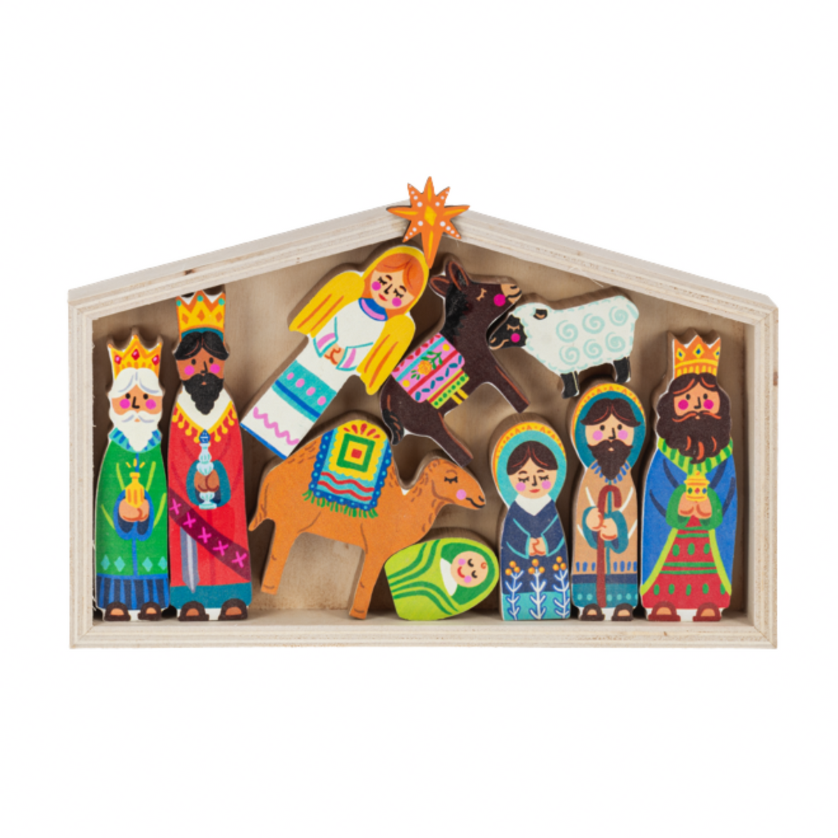 Nativity with Creche 11 pc Set