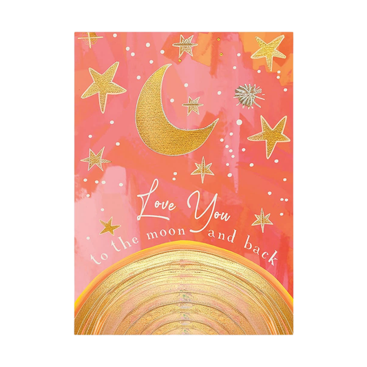 To The Moon Anniversary Card