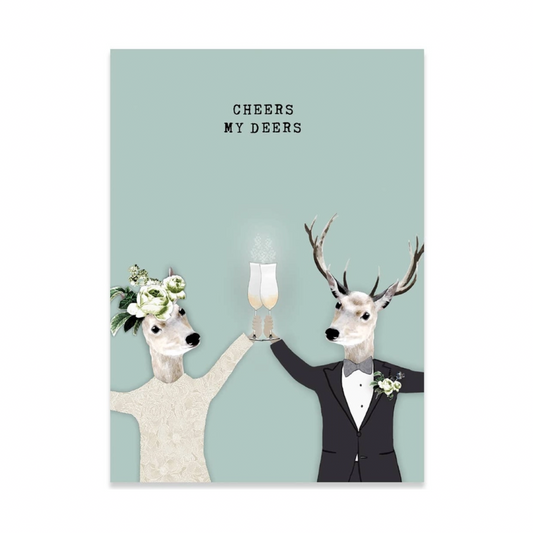 Cheers my Deers Wedding Card