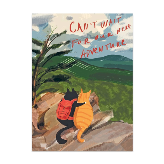 Cat Adventure Birthday Card