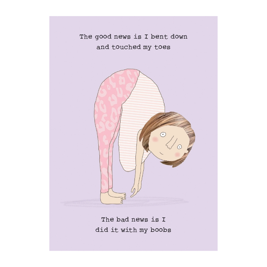 Touch Toes Birthday Card
