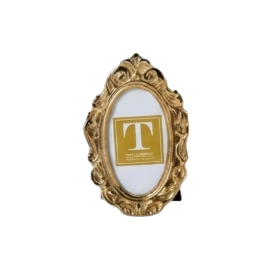 Gold Oval Small Frame