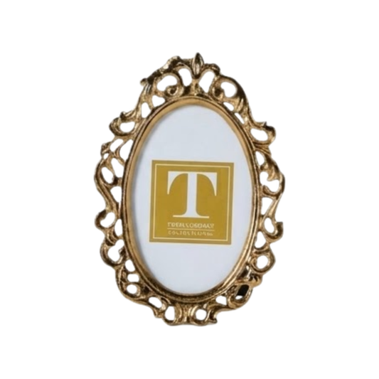 Gold Oval Frame Medium
