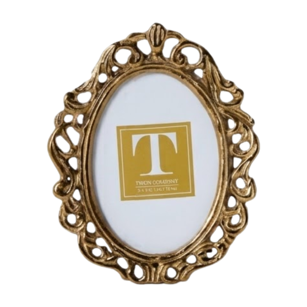 Gold Oval Frame Large