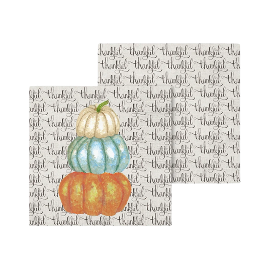 Thankful Pumpkins Cocktail Napkins