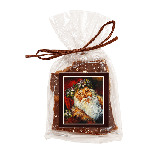 3 oz. Southern Pecan Toffee Santa Bag