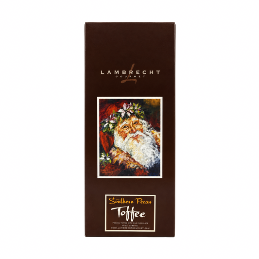 4 oz. Southern Pecan Toffee Santa Box