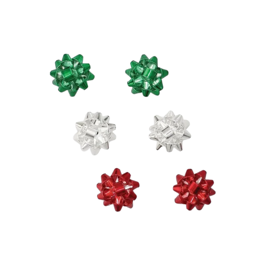 Holiday Bow Trio Earrings